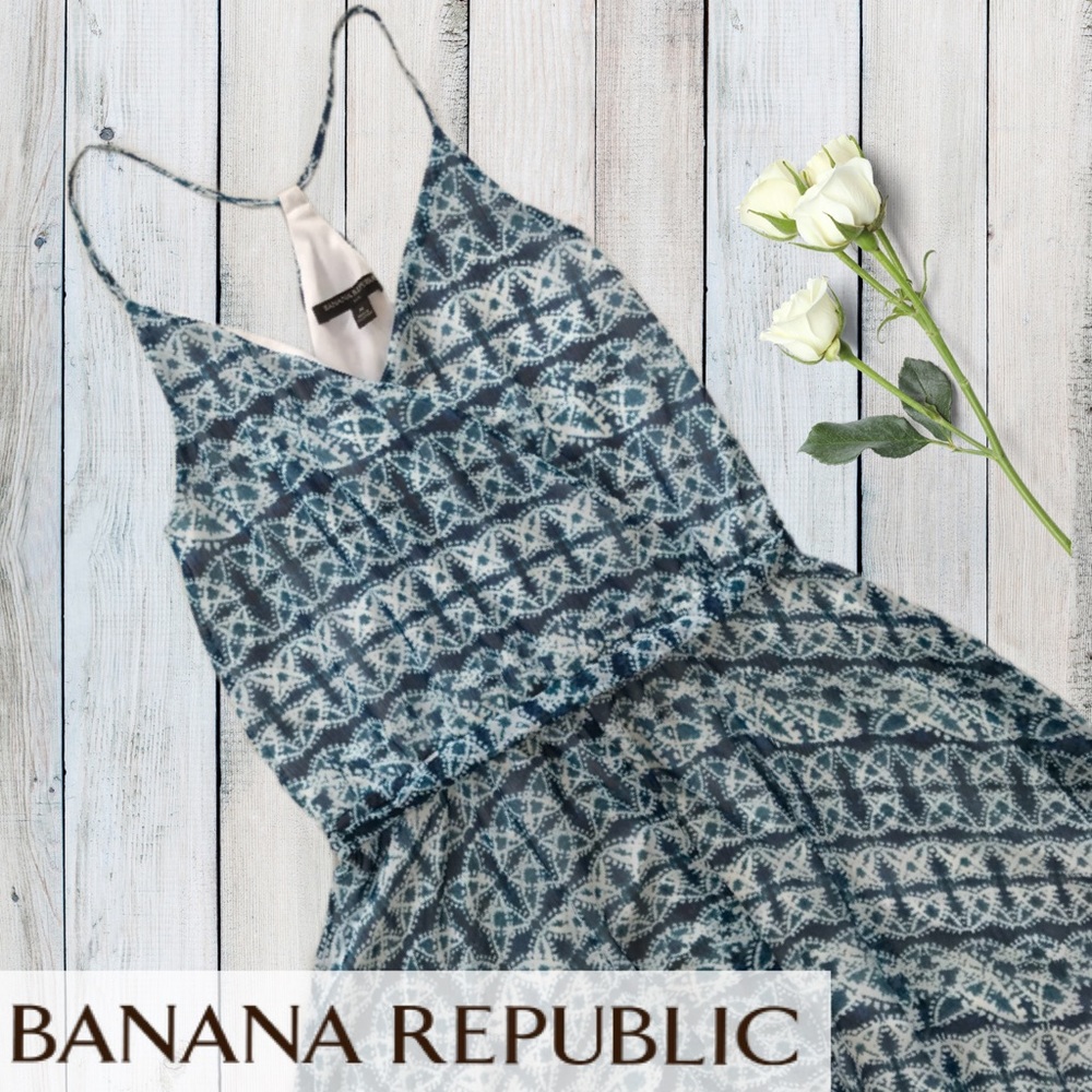 Banana Republic Blue Maxi Dress